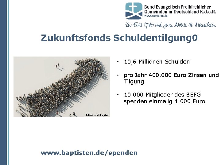 Zukunftsfonds Schuldentilgung 0 • 10, 6 Millionen Schulden • pro Jahr 400. 000 Euro