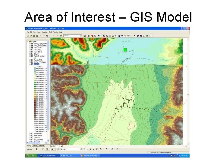 Area of Interest – GIS Model 