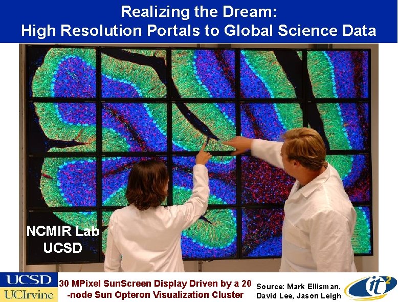 Realizing the Dream: High Resolution Portals to Global Science Data NCMIR Lab UCSD 30