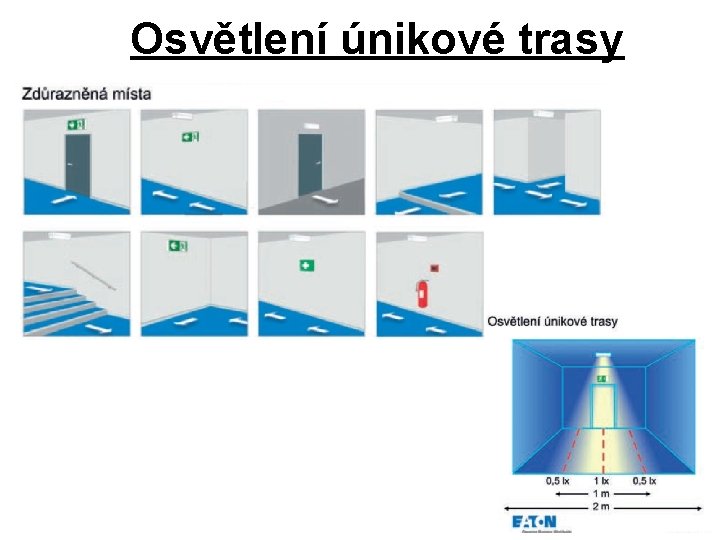 Osvětlení únikové trasy 