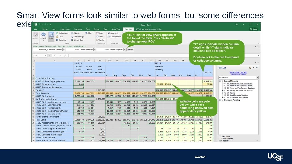 Smart View forms look similar to web forms, but some differences exist 02/03/2020 