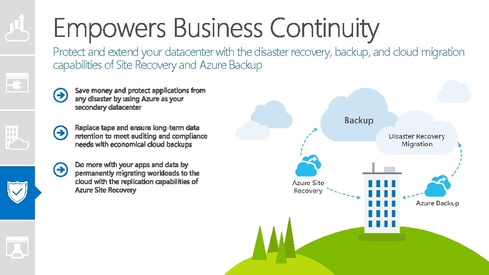 Protect and extend your datacenter with the disaster recovery, backup, and cloud migration capabilities