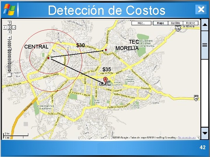 Detección de Costos CENTRAL TEC MORELIA $30 $35 42 