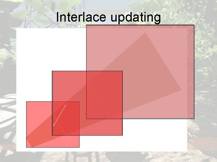 Interlace updating 