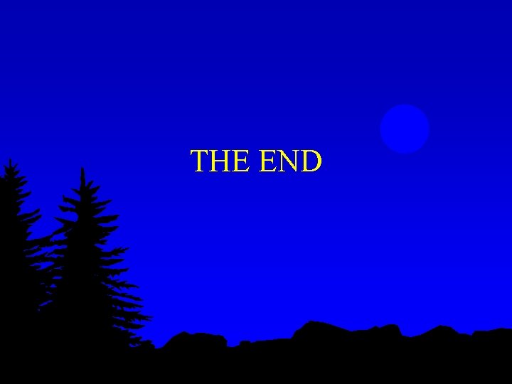 THE END THE END