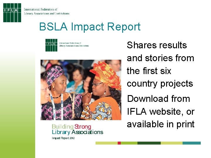 BSLA Impact Report Shares results and stories from the first six country projects Download