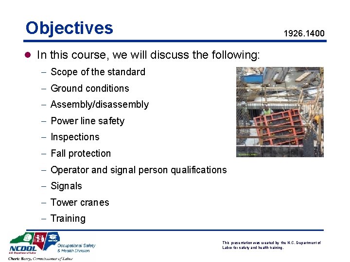 Objectives 1926. 1400 l In this course, we will discuss the following: - Scope