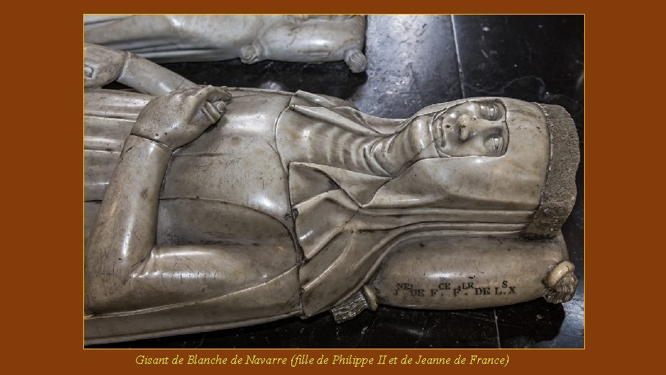 Gisant de Blanche de Navarre (fille de Philippe II et de Jeanne de France)