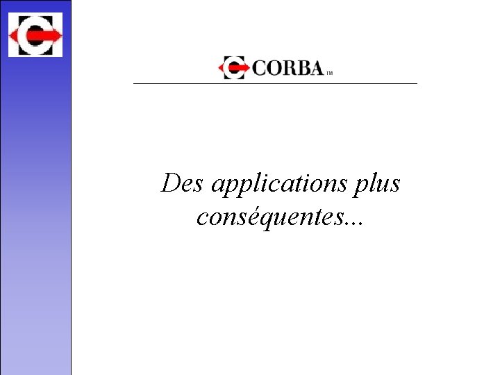 Des applications plus conséquentes. . . 