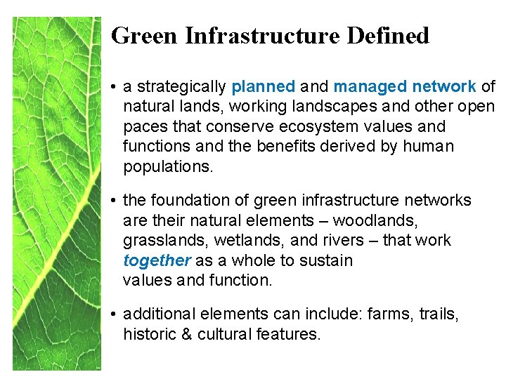 Green Infrastructure An Introduction Georgia Urban Forest Council