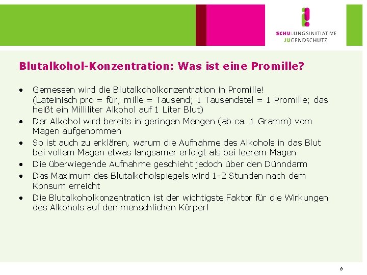 Blutalkohol-Konzentration: Was ist eine Promille? • • • Gemessen wird die Blutalkoholkonzentration in Promille!