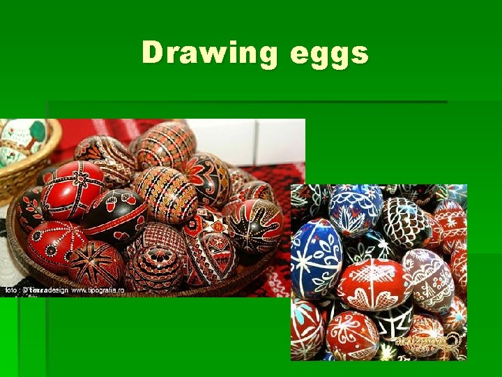 Drawing eggs 