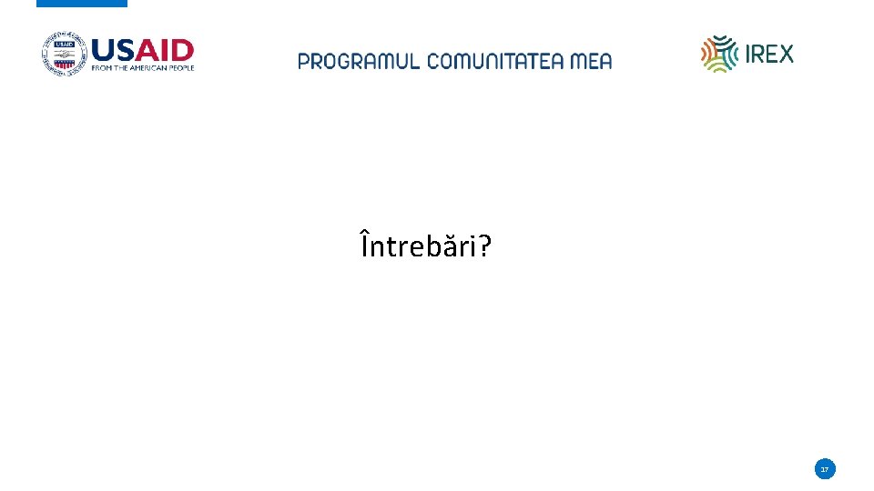 Întrebări? 17 