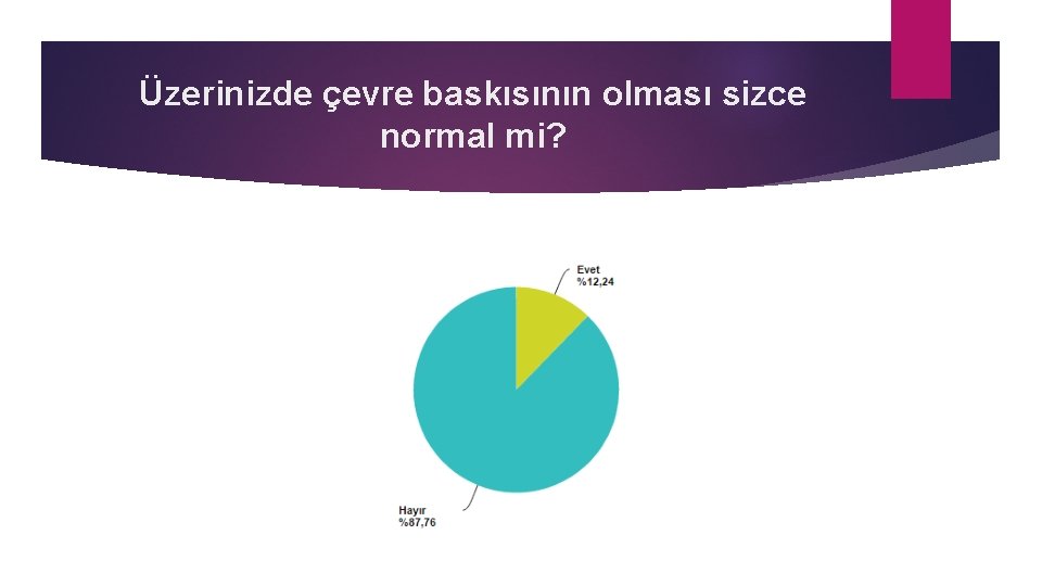 Üzerinizde çevre baskısının olması sizce normal mi? 