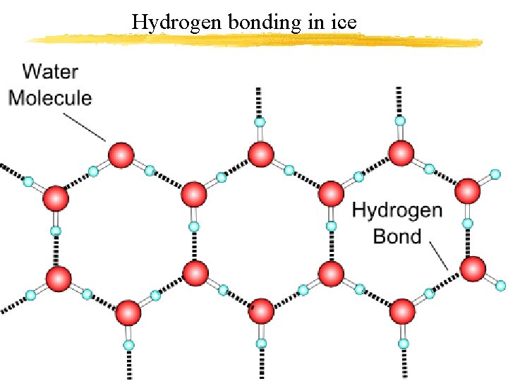 Hydrogen bonding in ice 