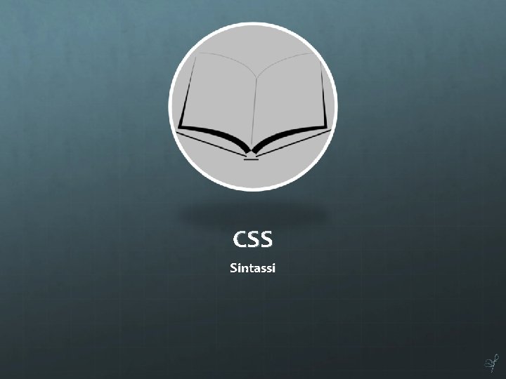 CSS Sintassi 