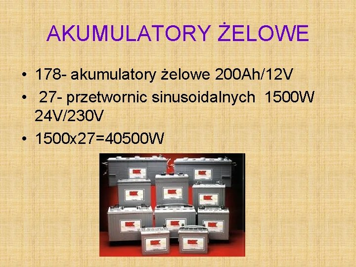 AKUMULATORY ŻELOWE • 178 - akumulatory żelowe 200 Ah/12 V • 27 - przetwornic