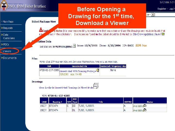 Before Opening a Drawing for the 1 st time, Download a Viewer 