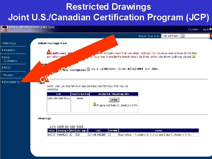 Restricted Drawings Joint U. S. /Canadian Certification Program (JCP) ” s t en ck