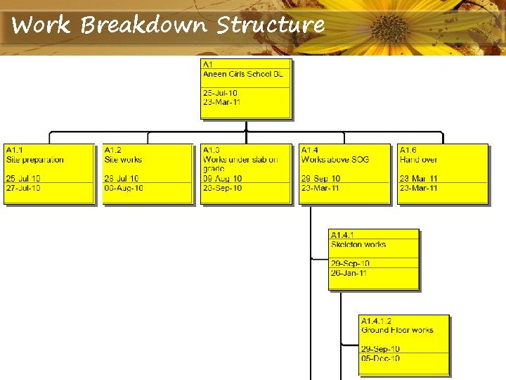 Work Breakdown Structure 