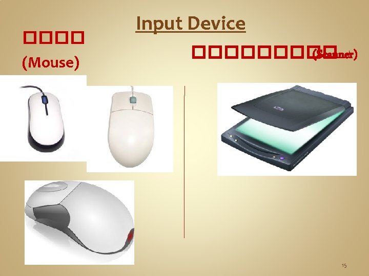 ���� (Mouse) Input Device ����� (Scanner) 15 ���� (Mouse) Input Device ����� (Scanner) 15