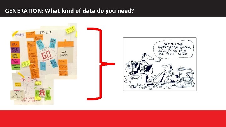 GENERATION: What kind of data do you need? 