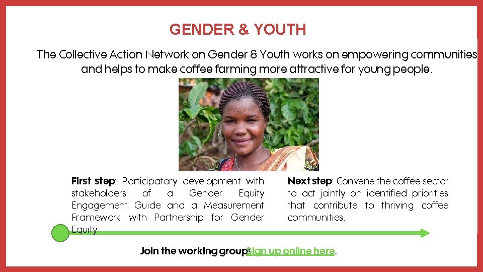 GENDER & YOUTH The Collective Action Network on Gender & Youth works on empowering