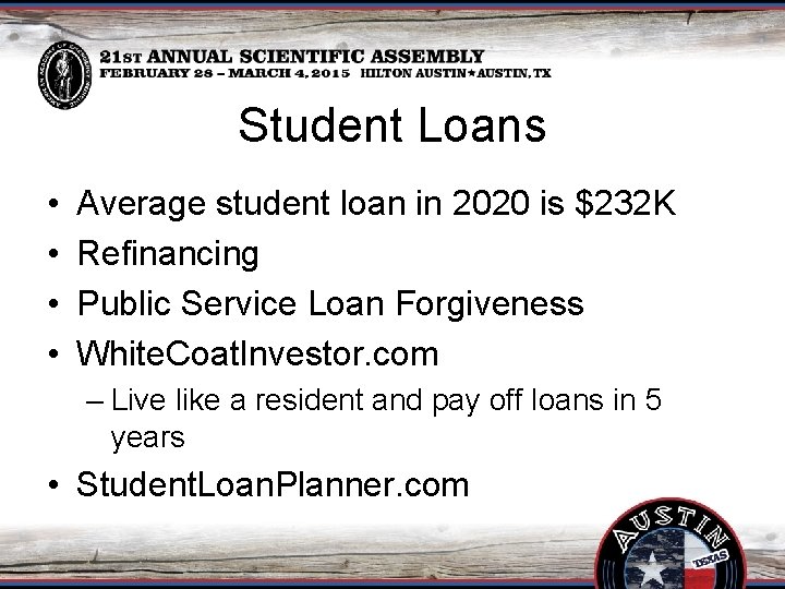 Student Loans • • Average student loan in 2020 is $232 K Refinancing Public