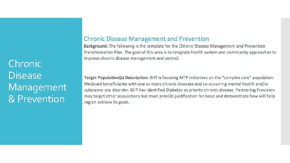 Chronic Disease Management & Prevention 