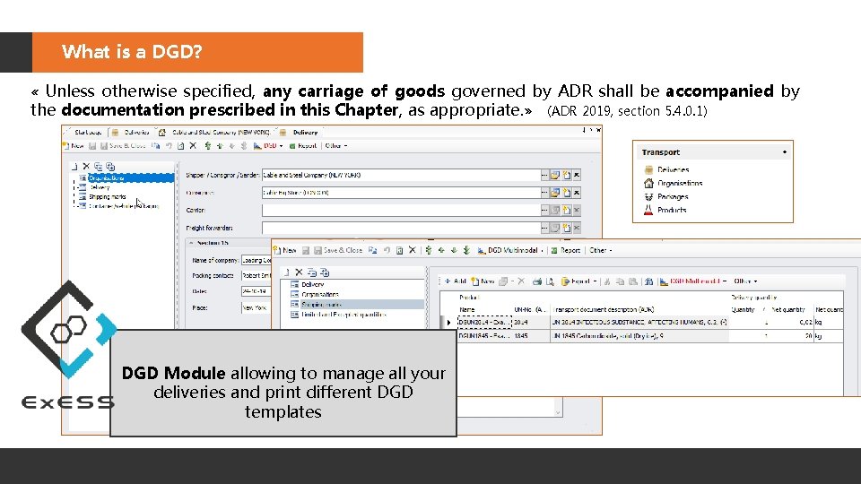 What is a DGD? « Unless otherwise specified, any carriage of goods governed by