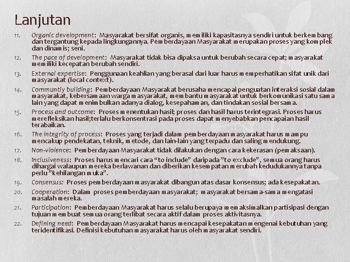 Lanjutan 11. 12. 13. 14. 15. 16. 17. 18. 19. 20. 21. 22. Organic