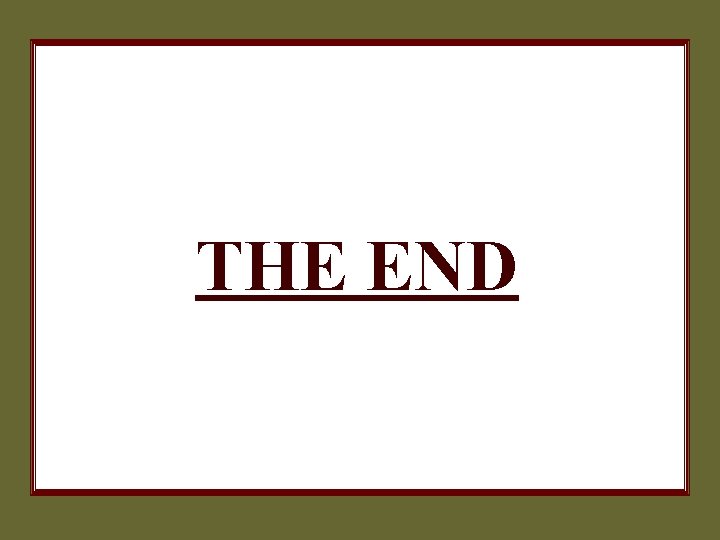 THE END 