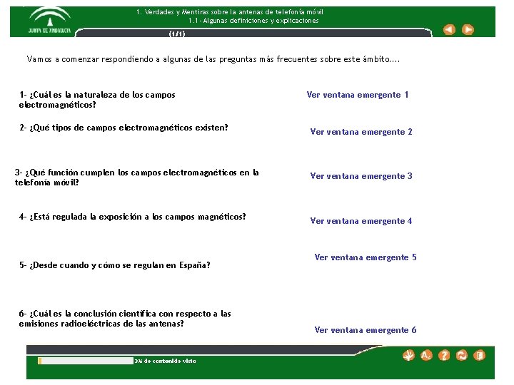 1. Verdades y Mentiras sobre la antenas de telefonía móvil 1. 1 - Algunas