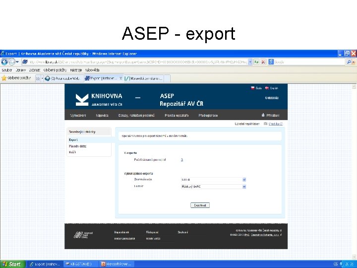 ASEP - export 