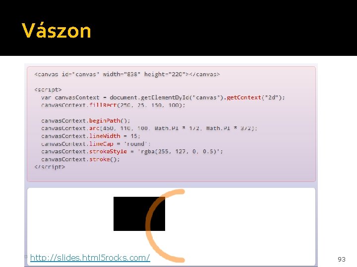 Vászon http: //slides. html 5 rocks. com/ 93 