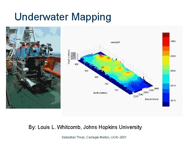Underwater Mapping By: Louis L. Whitcomb, Johns Hopkins University Sebastian Thrun, Carnegie Mellon, IJCAI-2001