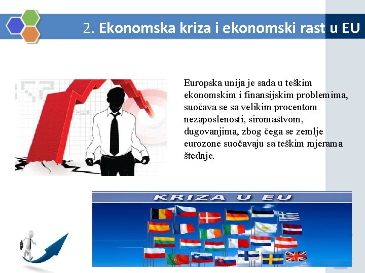 2. Ekonomska kriza i ekonomski rast u EU Europska unija je sada u teškim