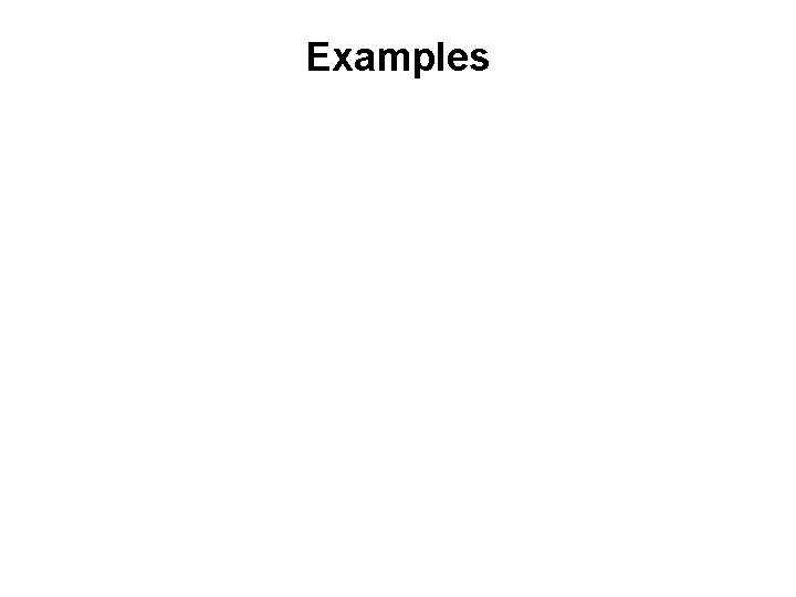 Examples 