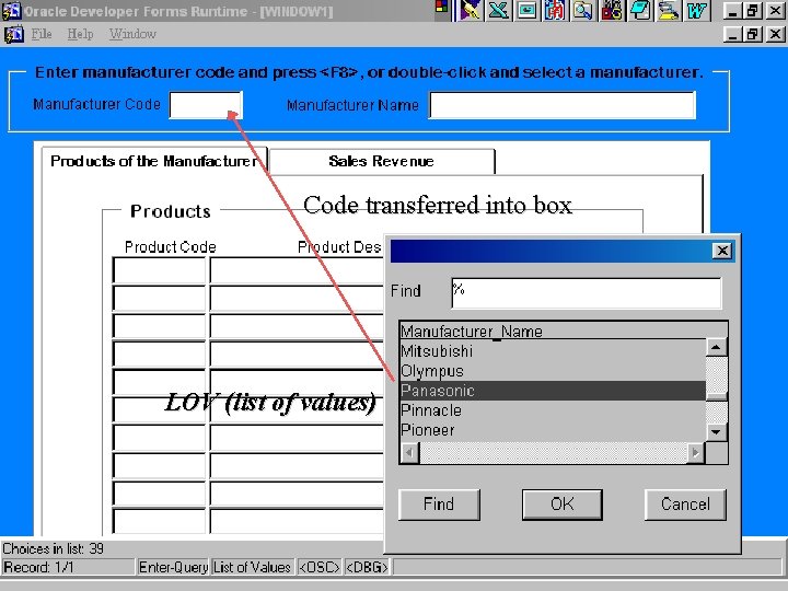 4 Code transferred into box LOV (list of values) R. Ching, Ph. D. •