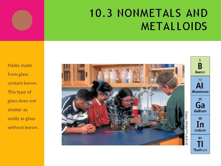 10. 3 NONMETALS AND METALLOIDS 