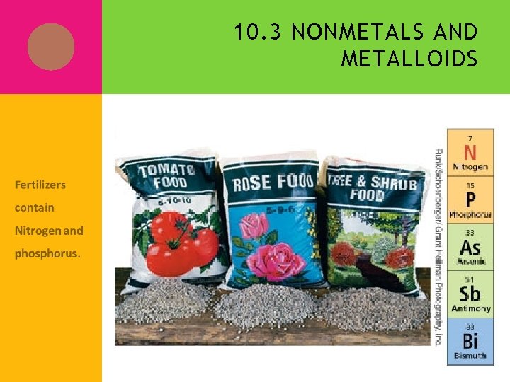 10. 3 NONMETALS AND METALLOIDS 