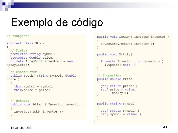 Exemplo de código 19 October 2021 47 