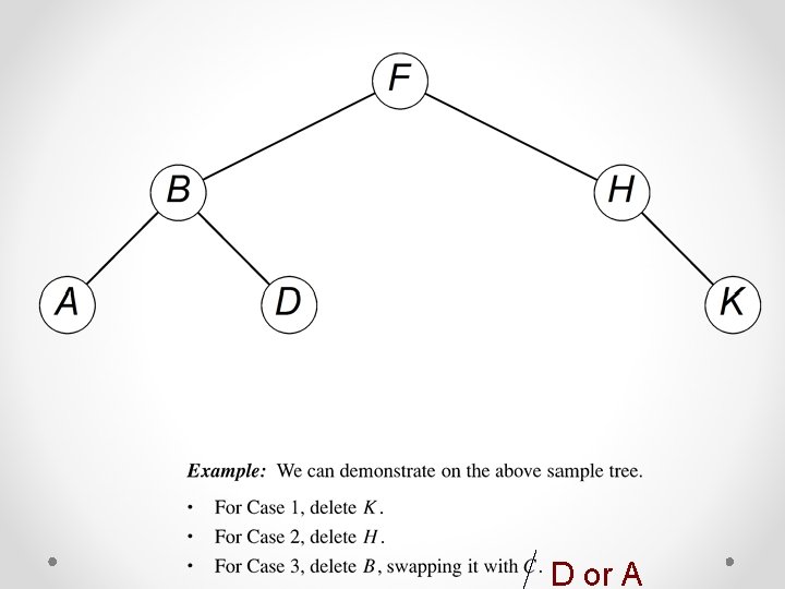 D or A D or A