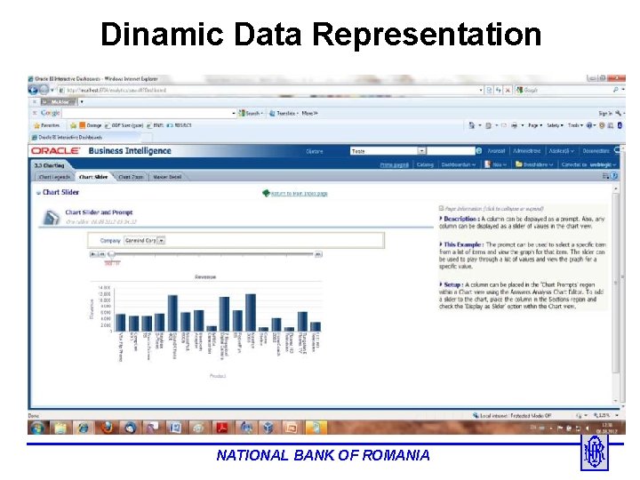 Dinamic Data Representation NATIONAL BANK OF ROMANIA 