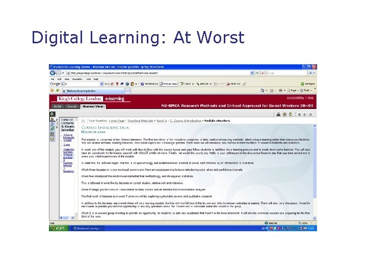 Digital Learning: At Worst 