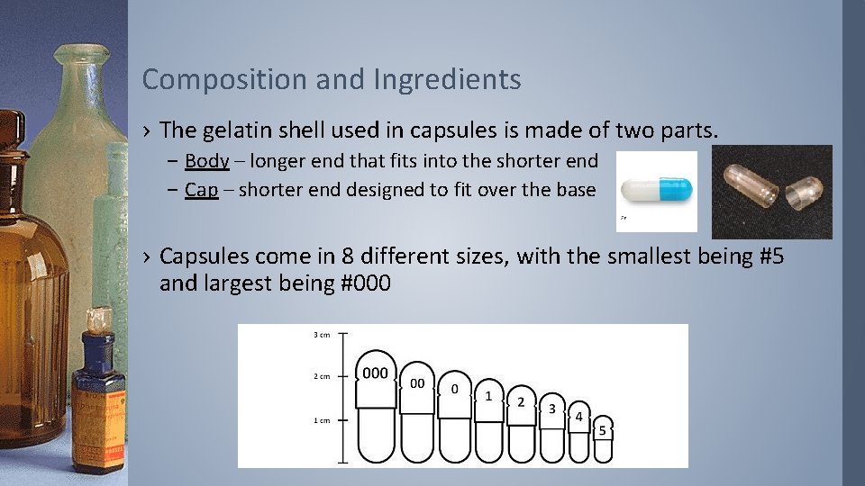 Composition and Ingredients › The gelatin shell used in capsules is made of two