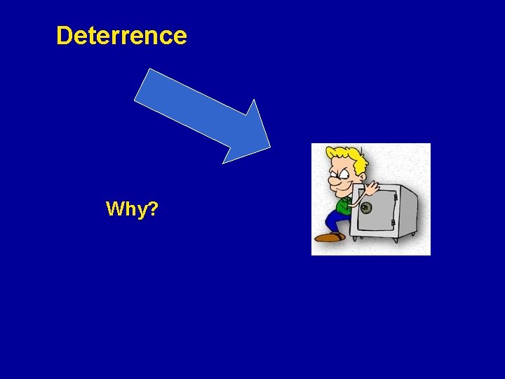 Deterrence Why? 