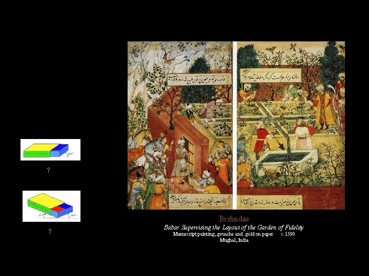 ? Bishndas ? Babar Supervising the Layout of the Garden of Fidelity Manuscript painting,