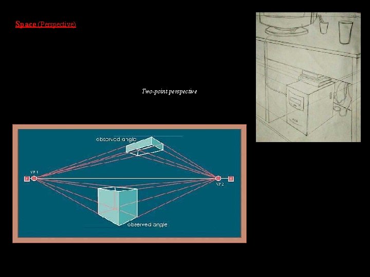 Space (Perspective) Two-point perspective 