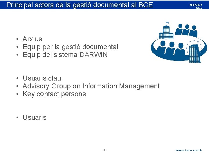 Principal Rubric actors de la gestió documental al BCE ECB-PUBLIC FINAL • Arxius •